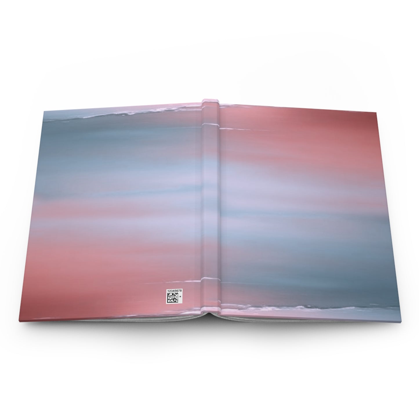 Gray Sea Pink Fog 5.75" x 8" Hardcover Journal Matte with 150 lined pages