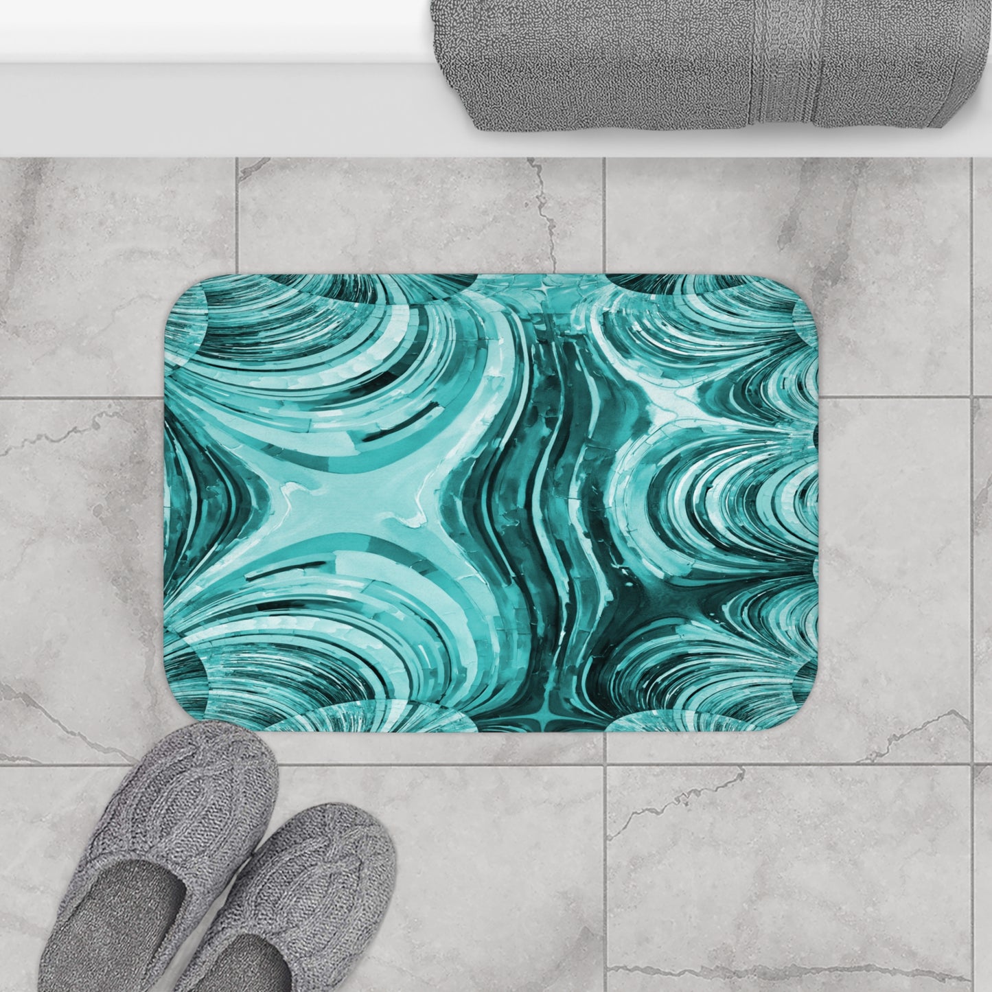 Uzi Spiral Tif 24" x 17" Bath Mat
