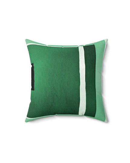 Mint Shadow 14" x 14" Faux Suede Square Pillow