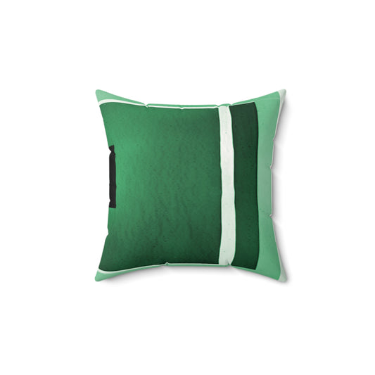 Mint Shadow 14" x 14" Faux Suede Square Pillow