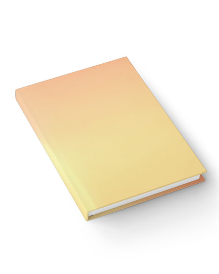 Hot Peach Fade 5" x 7" Journal - 128 Ruled Line pages