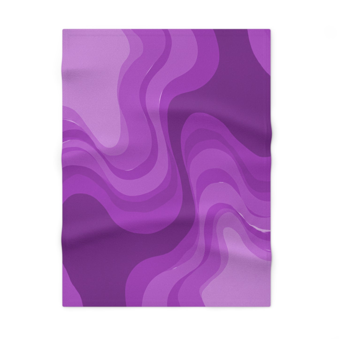 Wavey Purple Wavey Soft Fleece Baby Blanket, 30" x 40"