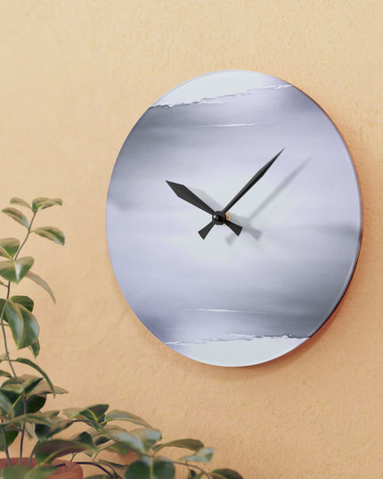 Sephia Sea Dark Fog Acrylic Wall Clock, Round or Square, 10.75" x 10.75"