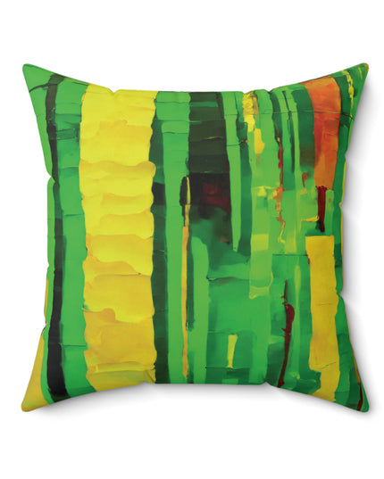 Striped Beta 20" x 20" Faux Suede Square Pillow
