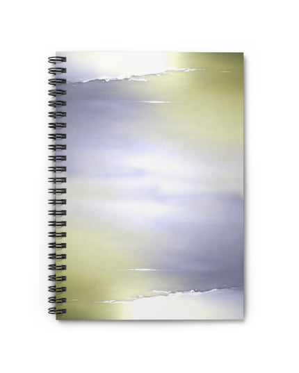 Lavender Sea Golden Fog Spiral Notebook - Ruled Line, 6" x 8", 118 pages