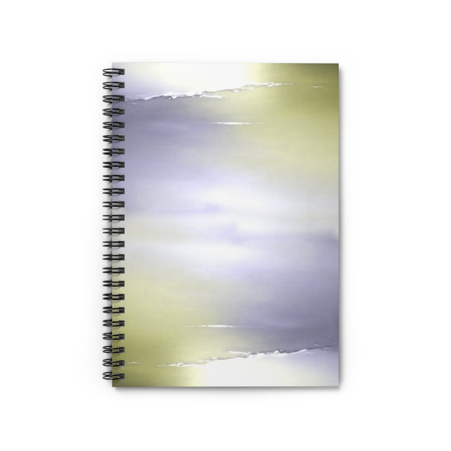 Lavender Sea Golden Fog Spiral Notebook - Ruled Line, 6" x 8", 118 pages