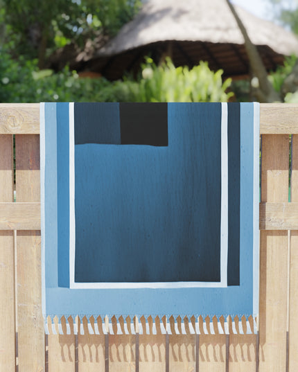 Blue Shadow 38" × 81" Boho Beach Cloth