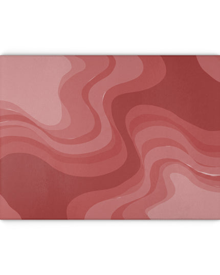 Power Red Wavey Glass Cutting Board, 11" x 15"