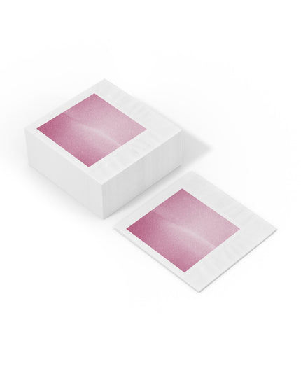 Pinky Blush Fade White Coined Napkins, 6.5" x 6.5"