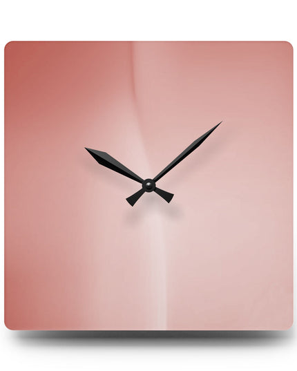 Rose Red Fade Acrylic Wall Clock, Round or Square, 10.75" x 10.75"