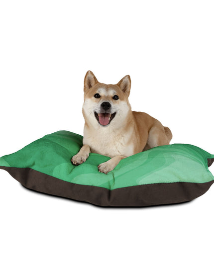 Mint Green Wavey 40" × 30" Pet Bed