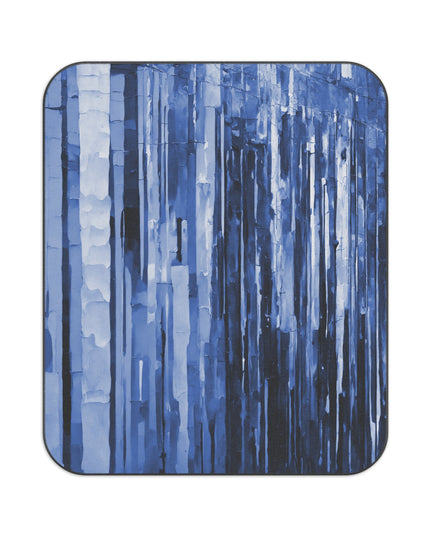 Striped Deep Blue 61" × 51" Picnic Blanket