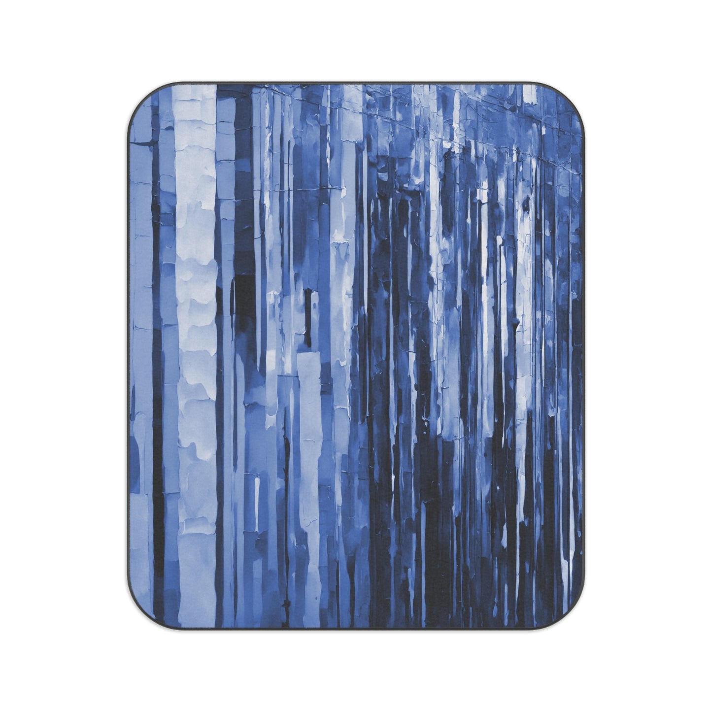 Striped Deep Blue 61" × 51" Picnic Blanket