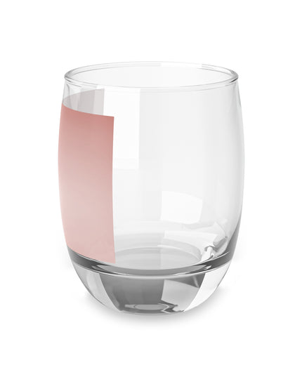 Rose Red Fade Whiskey Glass, 6 oz