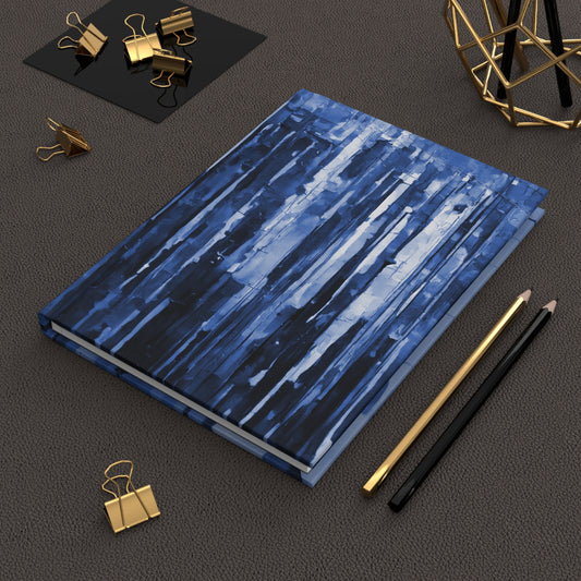 Striped Deep Brown 5.75" x 8" Hardcover Journal Matte with 150 lined pages
