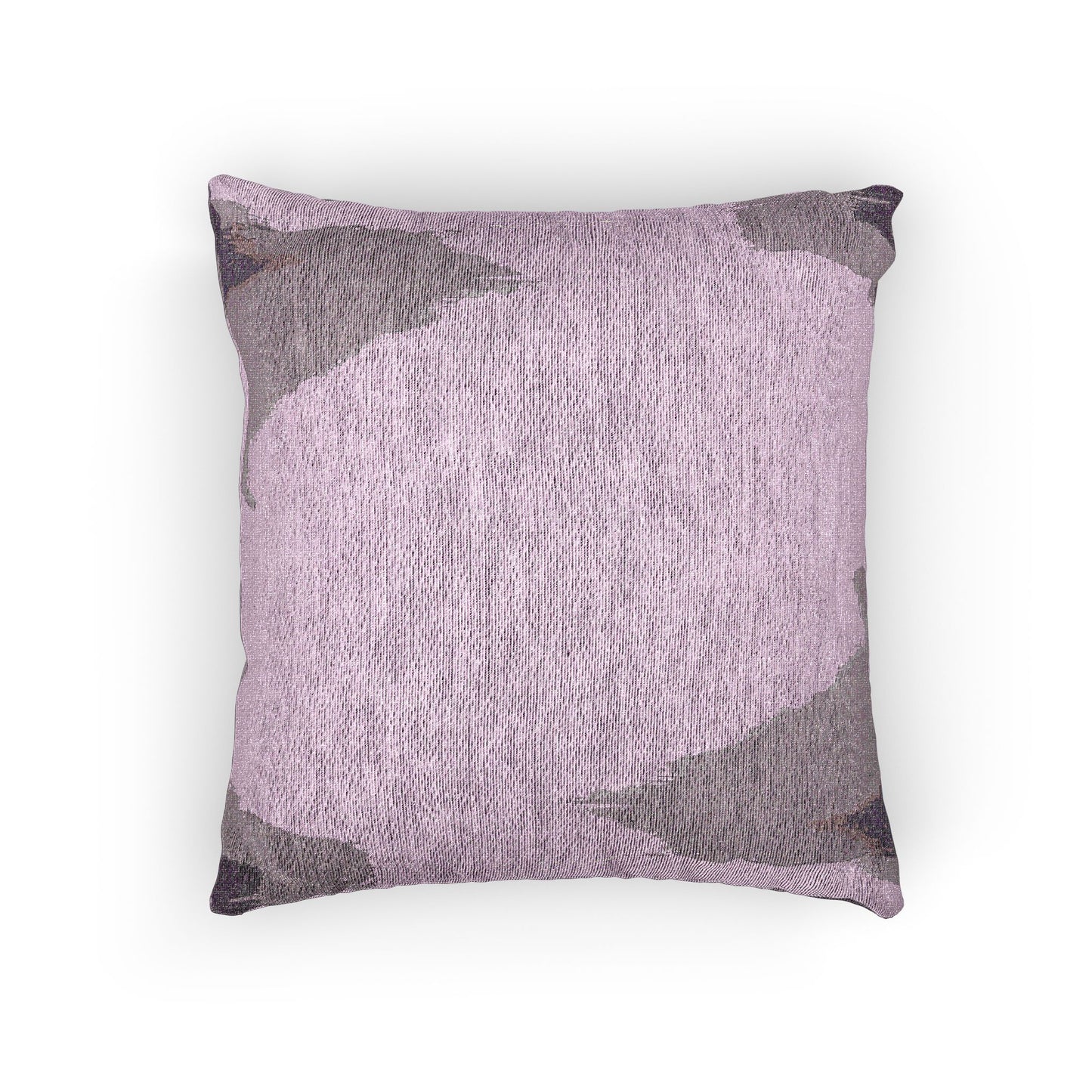 Dark Pink Sea Amethyst Fog Woven Pillow, 17" x 18"