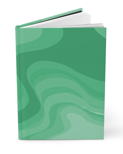 Mint Green Wavey 5.75" x 8" Hardcover Journal Matte with 150 lined pages