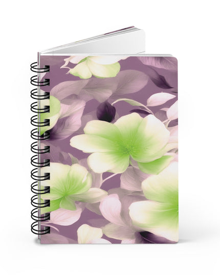 Lime Lavender Floral Bunch Bound Journal, 5" x 7" 150 pages