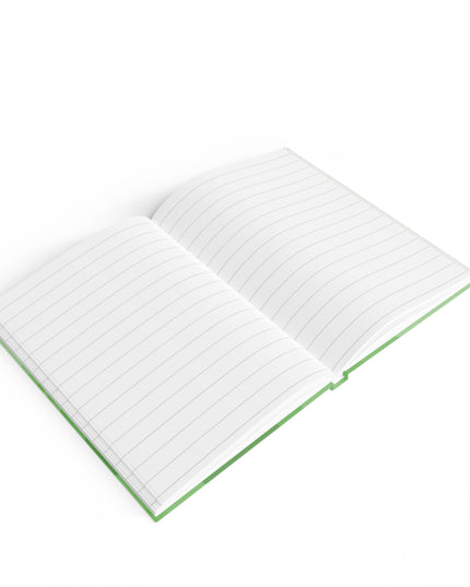 Greenie Meanie Wavey 5" x 7" Journal - 128 Ruled Line pages