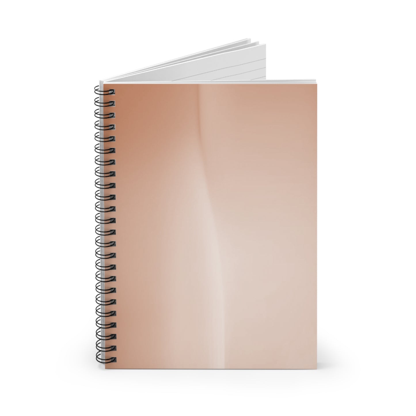 Soft Fade Wavey Spiral Notebook - Ruled Line, 6" x 8", 118 pages