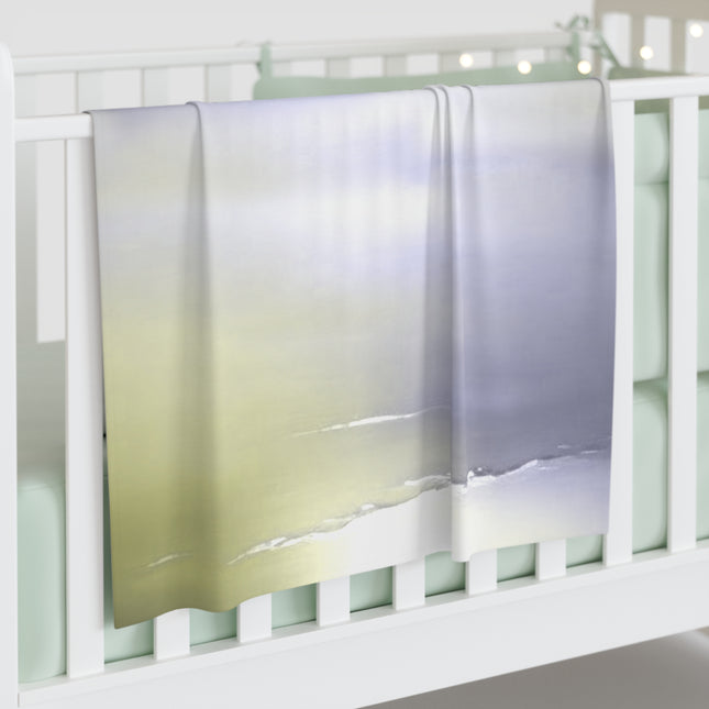 Lavender Sea Golden Fog Baby Swaddle 30″×40″ Blanket
