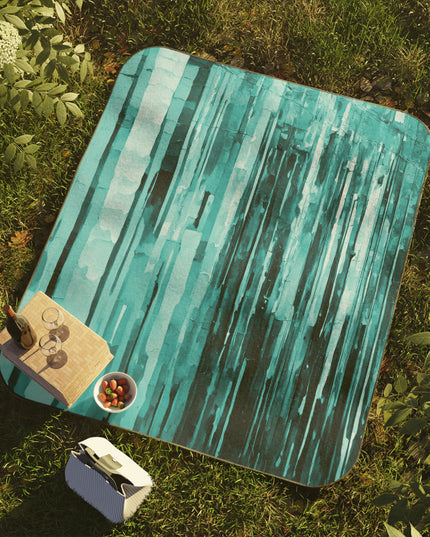 Striped Tif 61" × 51" Picnic Blanket