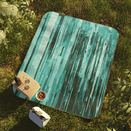 Striped Tif 61" × 51" Picnic Blanket