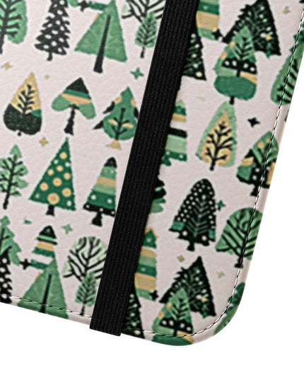 Mini Vintage Green Trees Flip Cases, Iphone 15 Pro Max