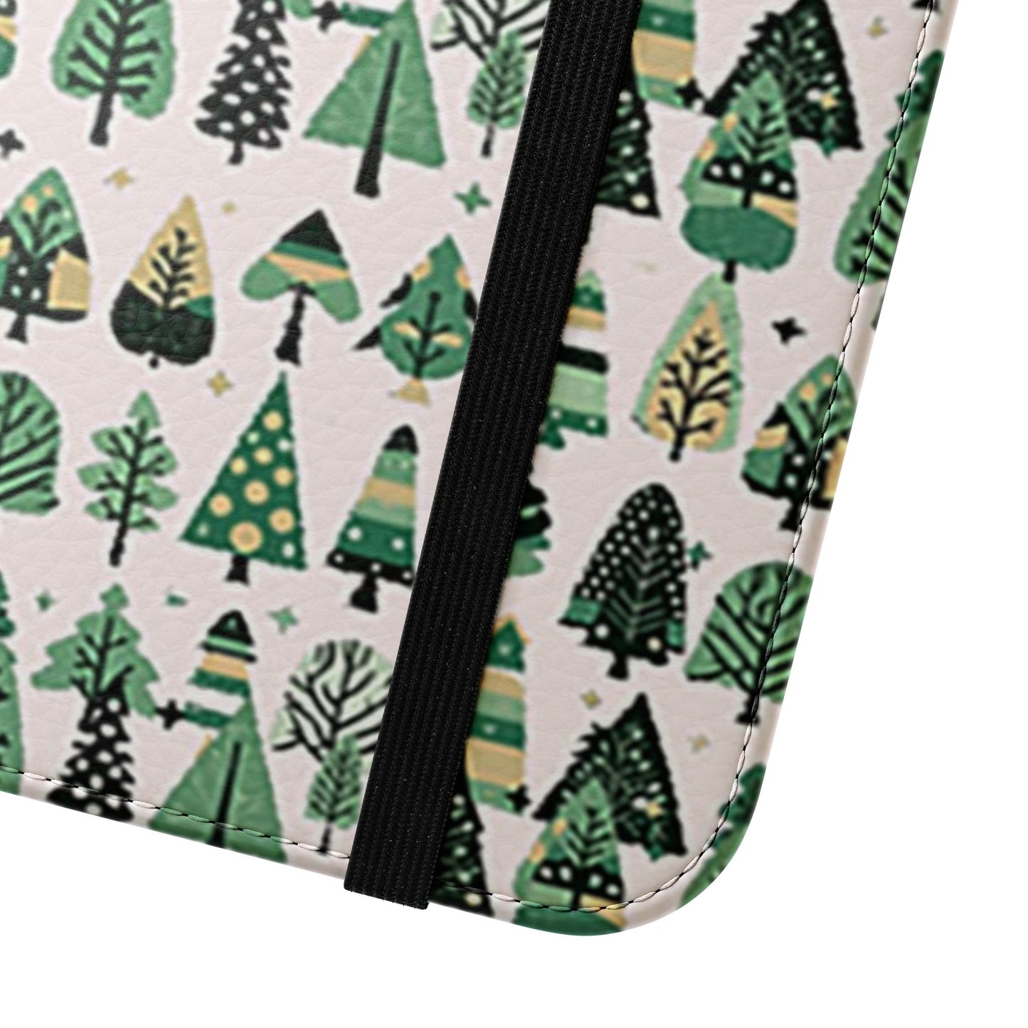 Mini Vintage Green Trees Flip Cases, Iphone 15 Pro Max