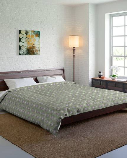Olive Star-crossed Bodies Comforter, 104" × 88"