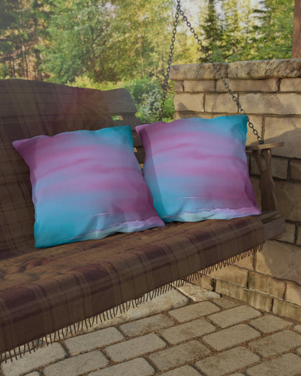 Wine Sea Blue Fog 20" x 20" Outdoor Pillow