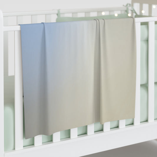 Cobalt Fade Baby Swaddle 30″×40″ Blanket