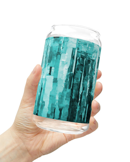 Striped Tif Sipper Glass, 16oz