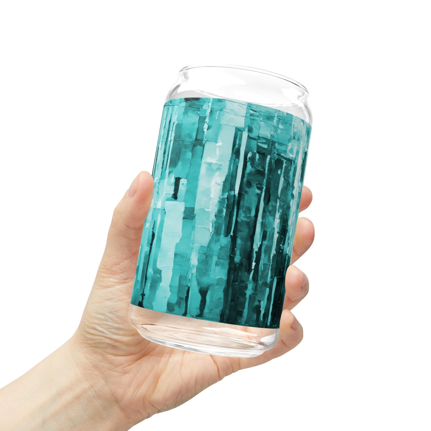 Striped Tif Sipper Glass, 16oz