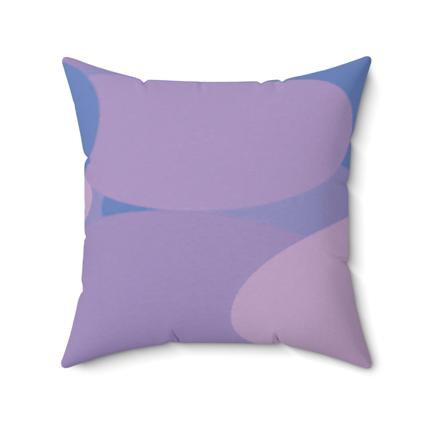 Pastel Purple Family Patches 20" x 20" Faux Suede Square Pillow