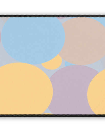 Pastel Baby Blue and Peach Patches 9" x 7" Gaming Mouse Pad