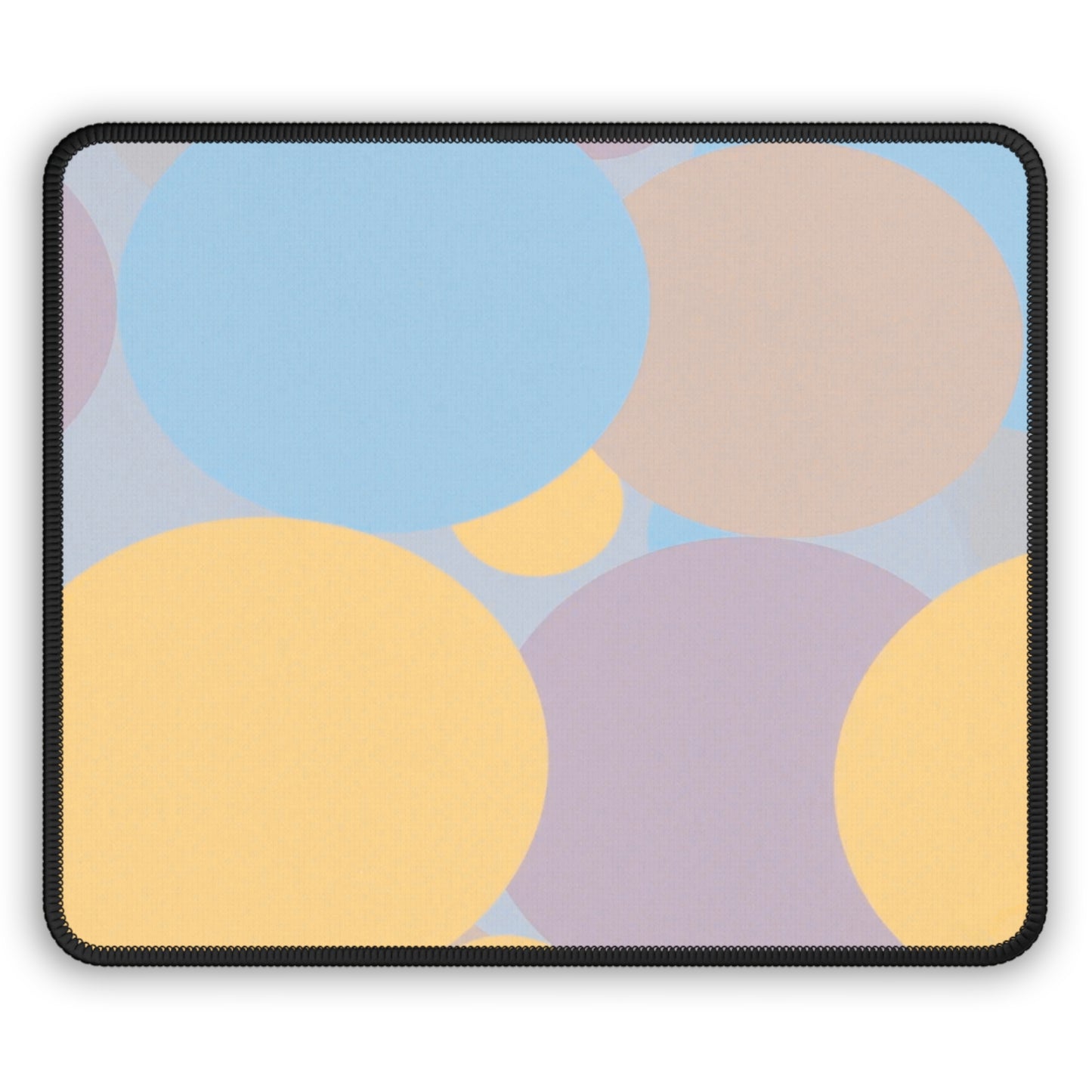 Pastel Baby Blue and Peach Patches 9" x 7" Gaming Mouse Pad