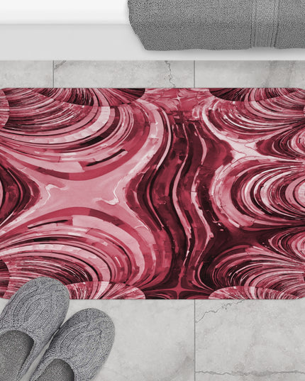 Uzi Spiral Ruby 34" x 21" Bath Mat