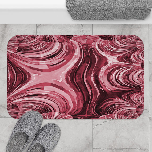 Uzi Spiral Ruby 34" x 21" Bath Mat