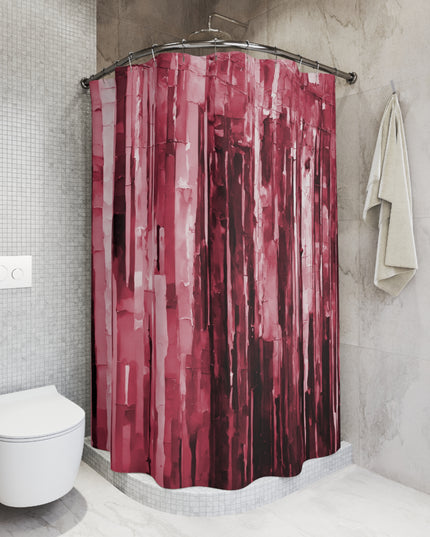 Striped Ruby Shower Curtains, 71" x 74"