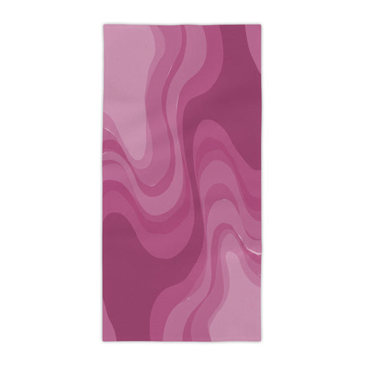 Pinky Mauve Wavey Beach Towel, 30" x 60"