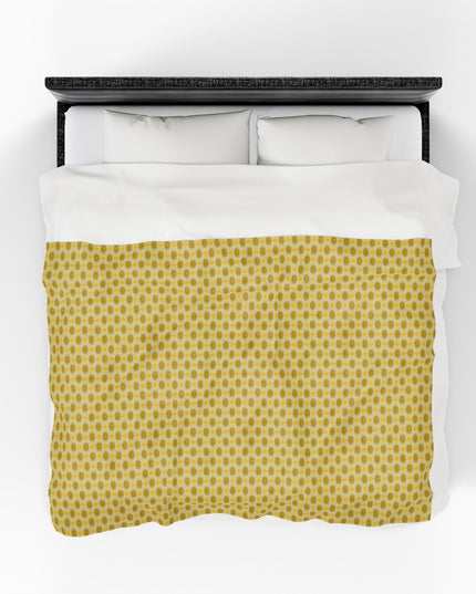 Lemongrass Star-crossed Bodies Velveteen Plush Blanket, 60" x 80"
