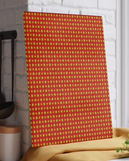 Late Evening Star-crossed Bodies Glass Cutting Board, 11" x 15"