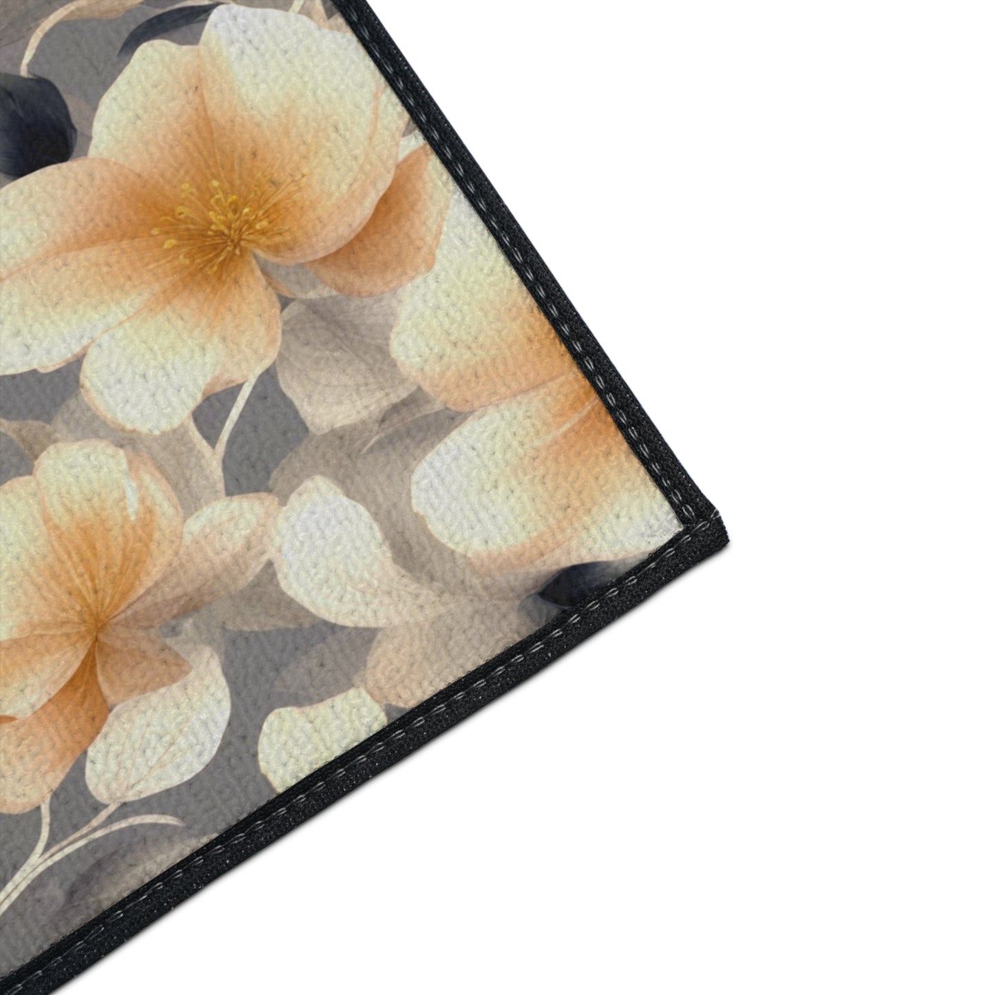 Soft Blossom Floral Bunch Heavy Duty Floor Mat, 18" x 24"
