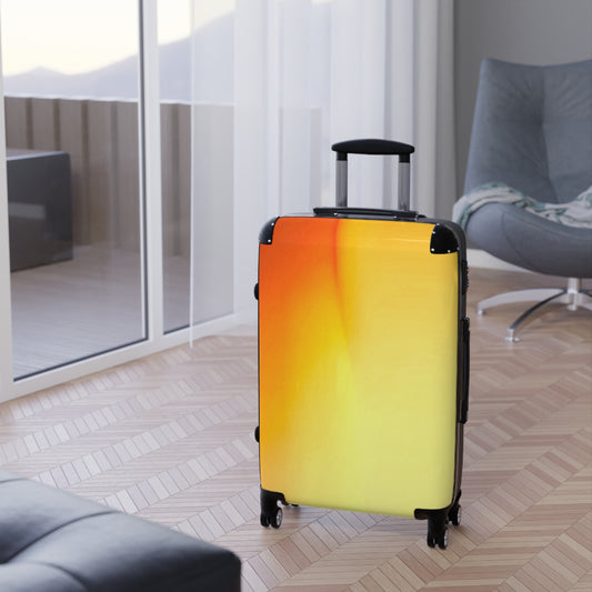 Phoenix Fade Medium Suitcase with built in lock, 4 double-wheels, telescopic handle, and ABS back hard-shell