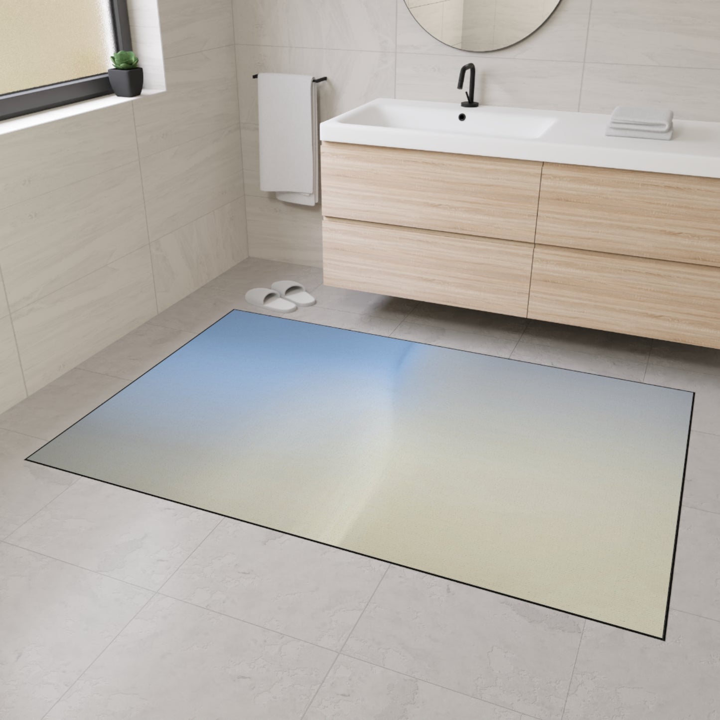 Cobalt Fade 48" x 72" Heavy Duty Floor Mat