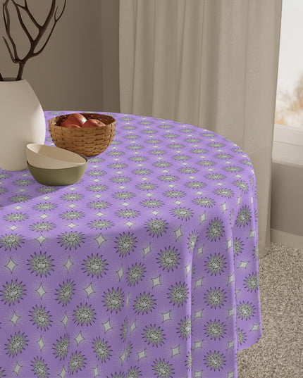 Lavender Star-crossed Bodies Tablecloth, 55" x 55"
