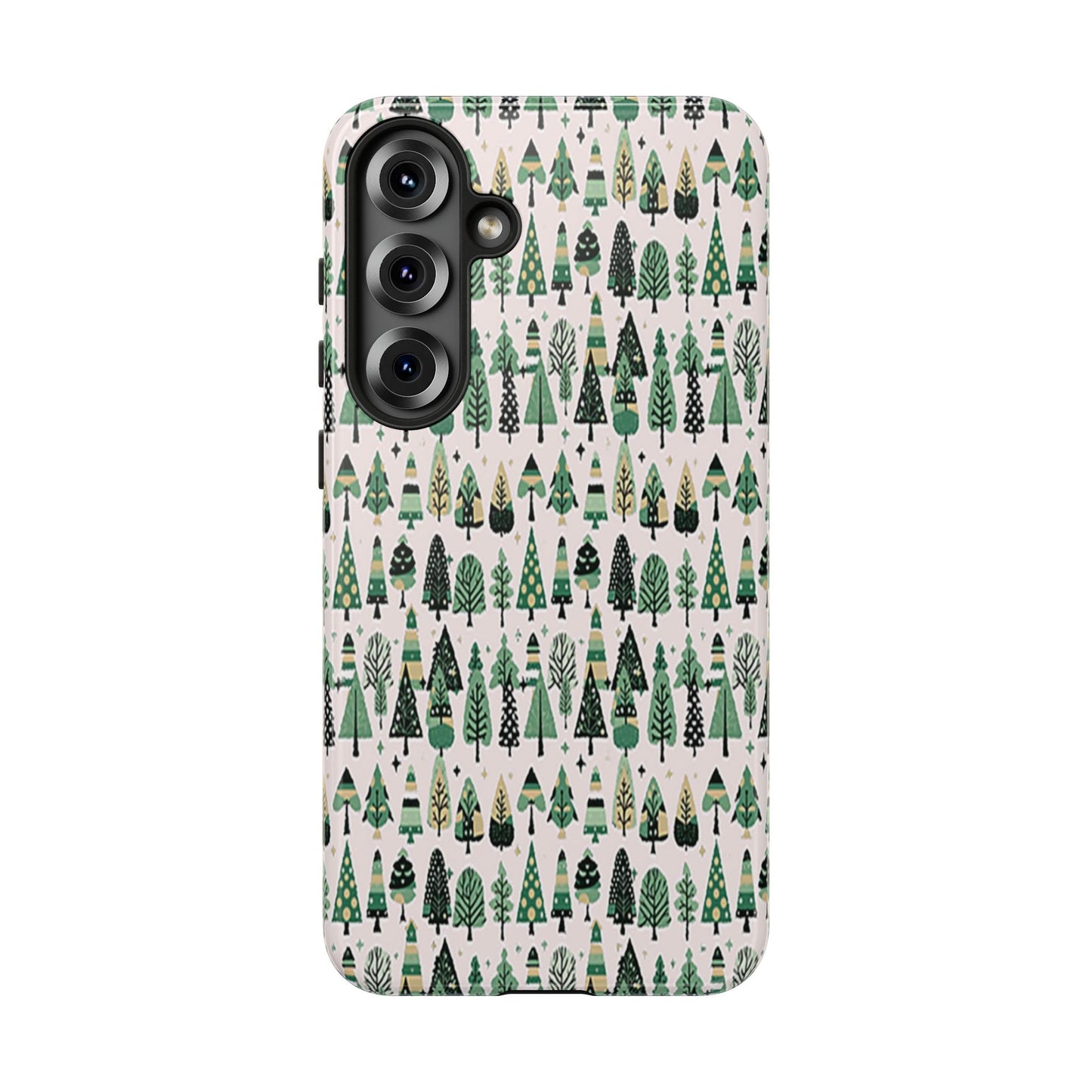 Mini Vintage Green Trees Samsung Galaxy S25 Plus Tough Cases