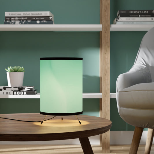 Mint Fade Tripod Lamp with High-Res Printed Shade, US\CA plug