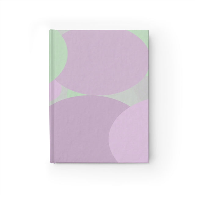 Pastel Lavender Purple and Soft Green Patches 5" x 7" Journal - 128 Ruled Line pages